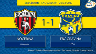 28a Giornata- LND Girone H: Nocerina- FBC Gravina