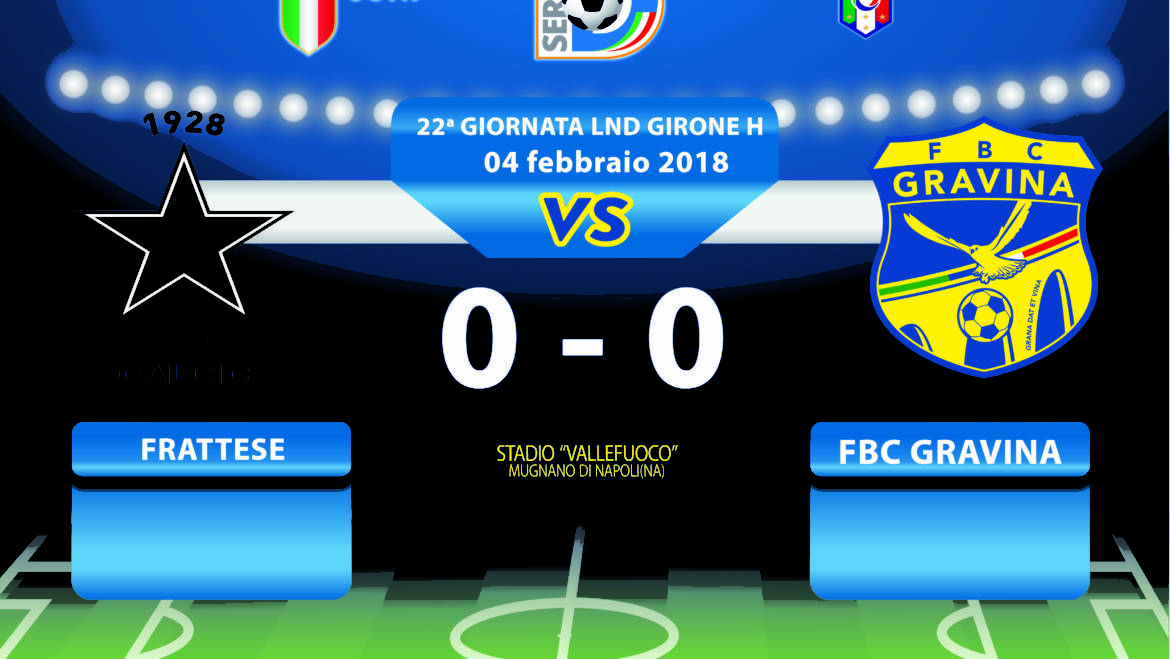 22a Giornata LND Girone H: Frattese- FBC Gravina