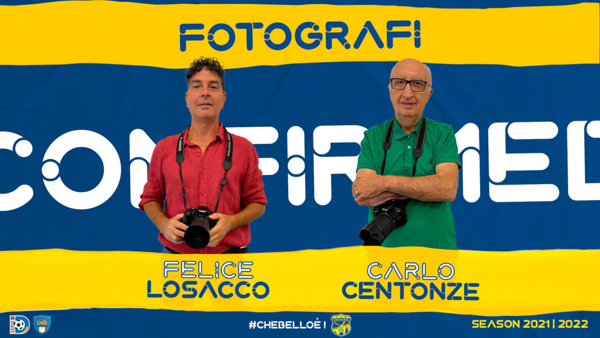 Centonze e Losacco confermati fotografi ufficiali FBC